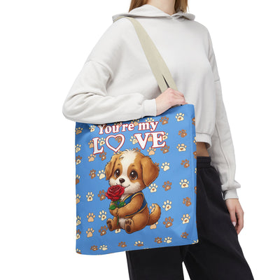 Cute Dog Lover Tote Bag - You're My Love style 1