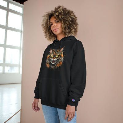 Mad Cat style 1 Men and Women Champion Hoodie