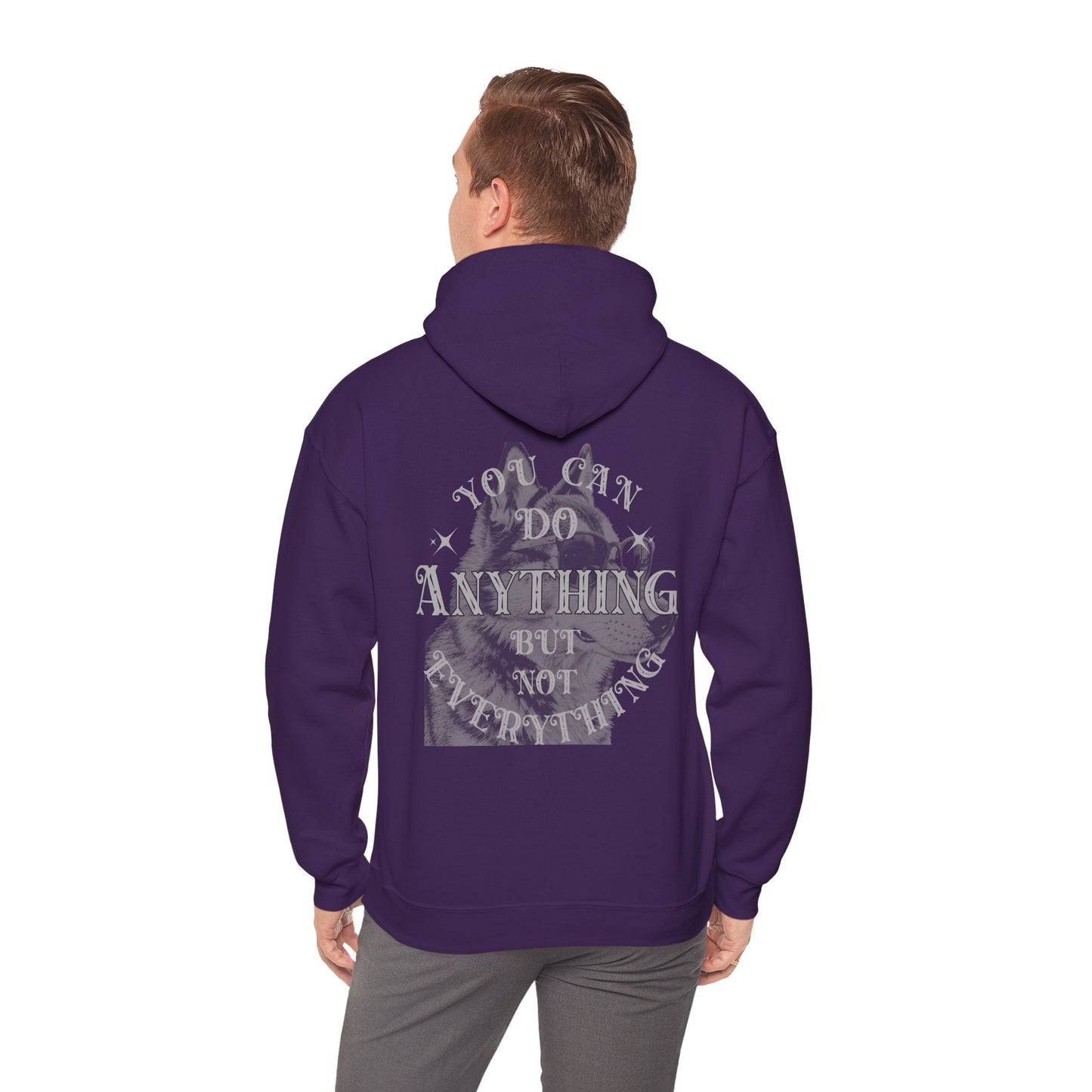 Dog Lover plus Slogan on Back Unisex Pullover Hoodie