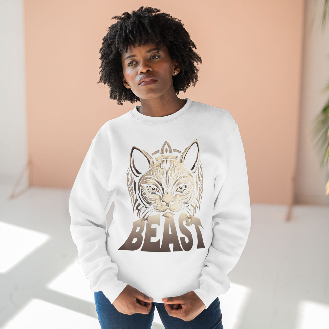 "Beast" Cat Lover style 3 Unisex Crewneck Sweatshirt