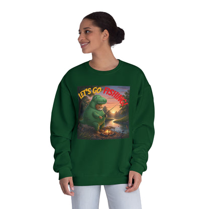 Crocodile Cat Fishing Unisex NuBlend Sweatshirt style 3
