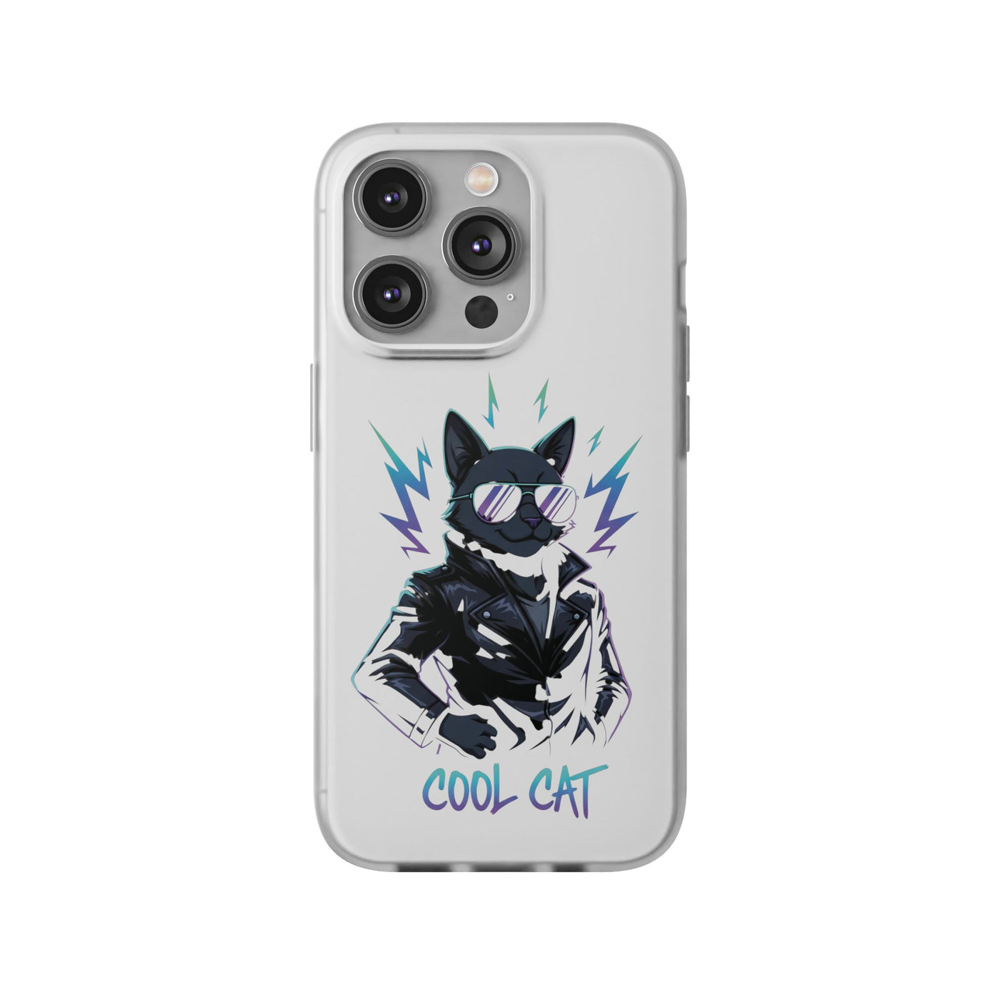 Cool Cat Anime style Flexi Case for Cat Lovers