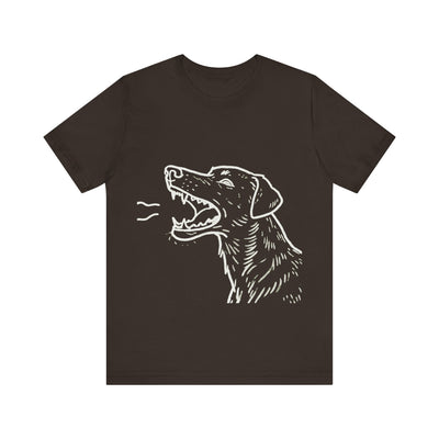 Dog Lover's Unisex Short Sleeve Tee outlined style 1 | Pet Enthusiast Shirt, Gift for Dog Lovers, Animal Lovers Apparel, Casual Wear, Fun Dog Graphic T-Shirt