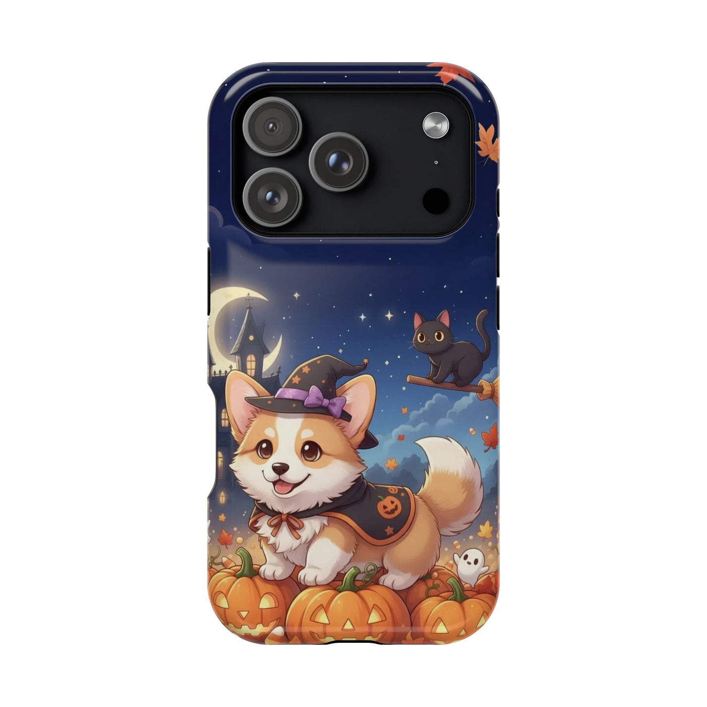 Halloween cute puppy anime style 4 Magnetic Impact-Resistant Phone Case, Cute Dog Design, Pet Owner Gift, Animal Lover Accessory, Birthday Gift for Dog Lovers