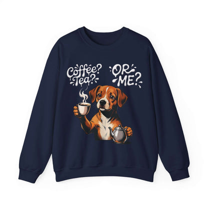 Coffee Tea Or Me - Dog Graphic Unisex Crewneck Sweatshirt