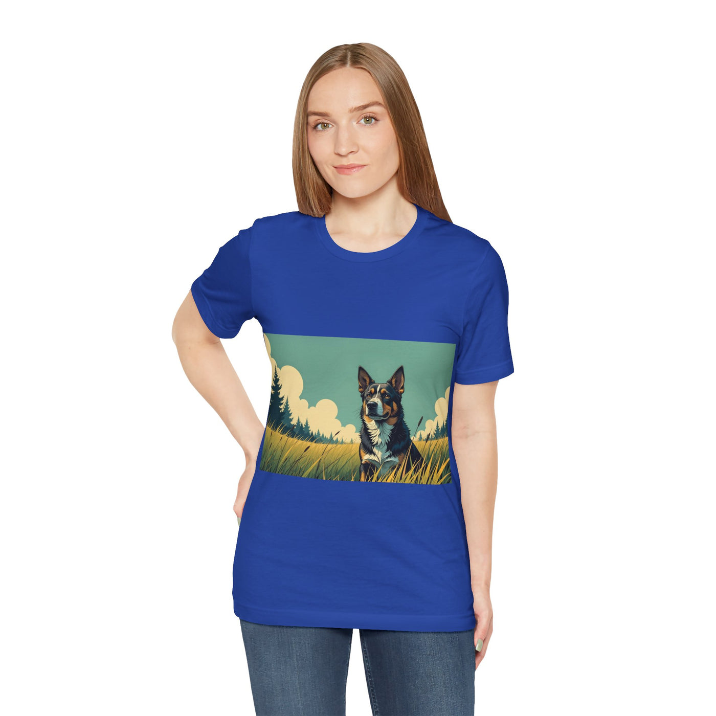 Adorable Dog comic style 3 Unisex Soft Tee| Cute Dog Lover's Shirt, Animal Graphic T-Shirt, Pet Themed Gift, Casual Wear