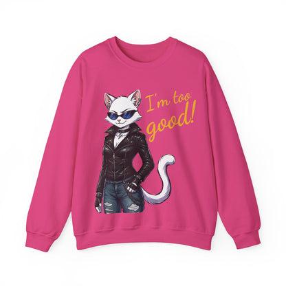 Cool Cat Unisex Heavy Blend Crewneck Sweatshirt style 3