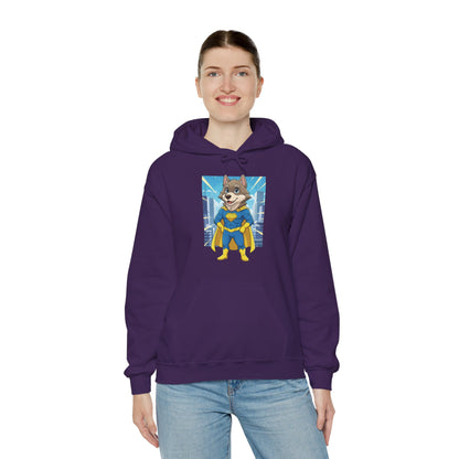 Dog cosplay Superman Funny Design Unisex Hoodie style 1
