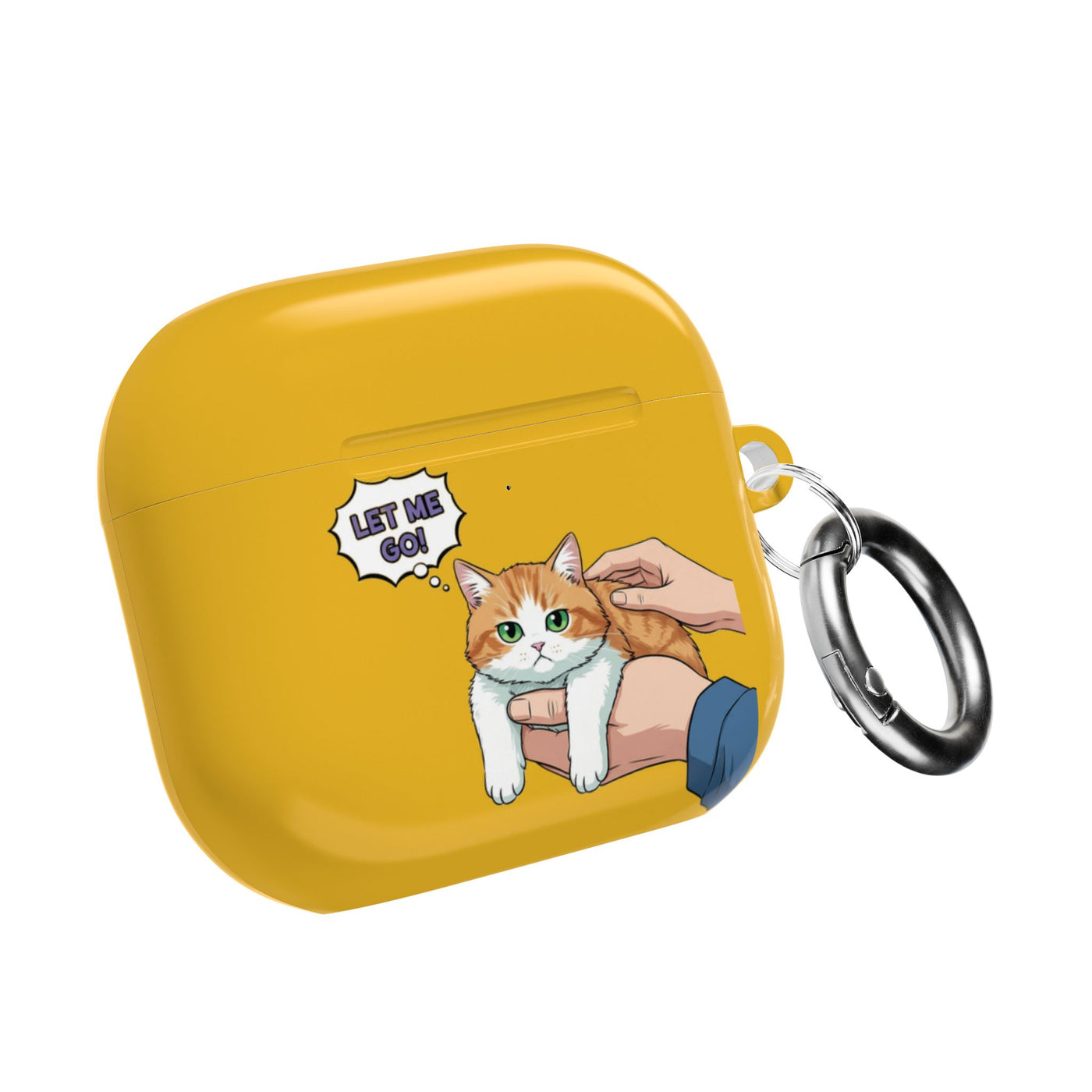 “Let Me Go!” style 2 Cute Cats AirPods Gen 4 Case