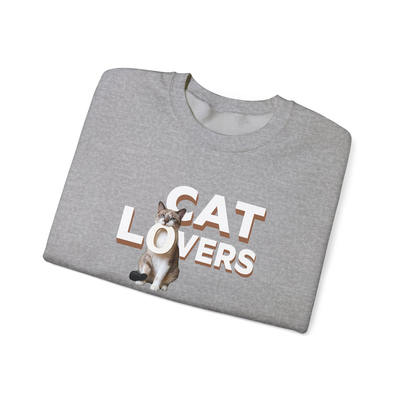 cat lovers cute kitten sweatshirt featuring a cute cat graphic and stylish lettering on a gray background.