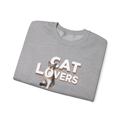 cat lovers cute kitten sweatshirt featuring a cute cat graphic and stylish lettering on a gray background.