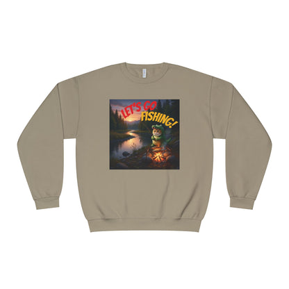 Crocodile Cat Fishing Unisex NuBlend Sweatshirt style 1