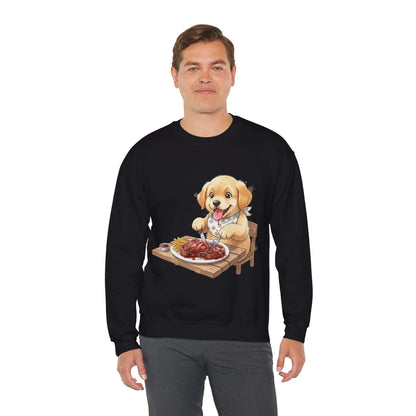 Watercolor Dog painting Unisex Crewneck Sweatshirt style 1