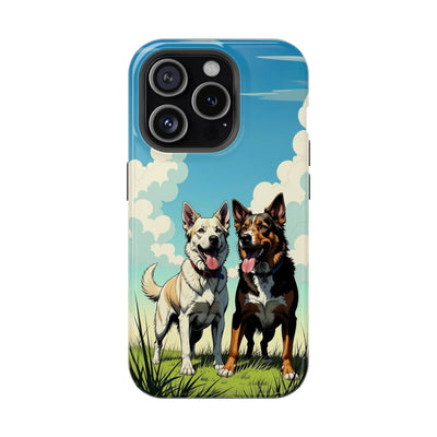 Dog Lovers' Magnetic Impact-Resistant Phone Case comic style 1, Cute Dog Design, Pet Owner Gift, Animal Lover Accessory, Birthday Gift for Dog Lovers