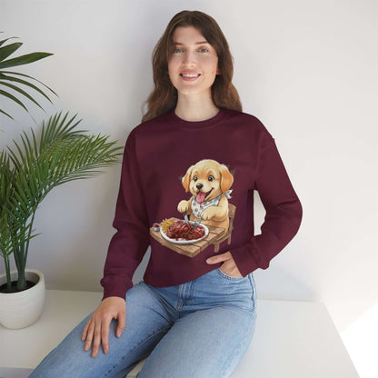 Watercolor Dog painting Unisex Crewneck Sweatshirt style 1