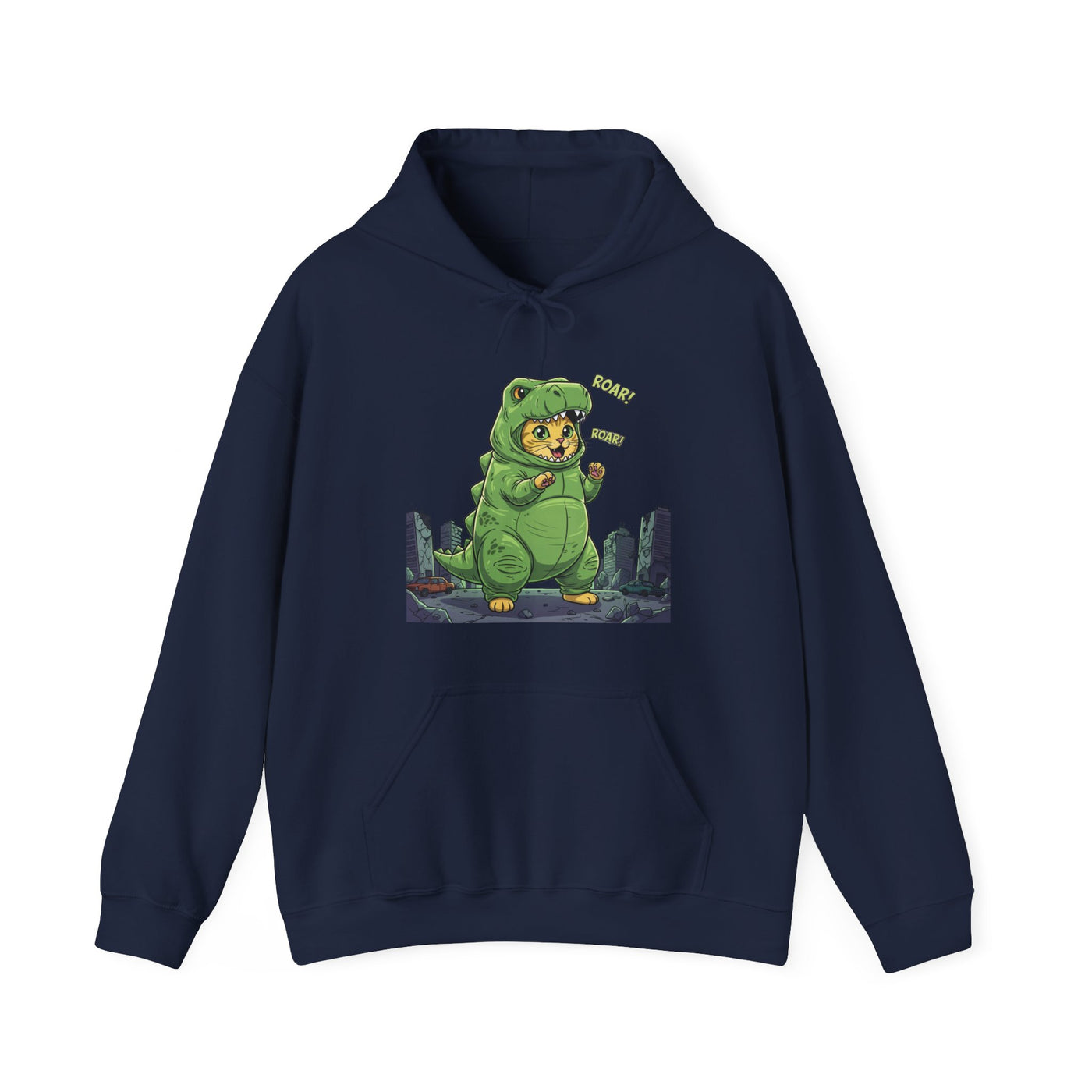Cat cosplay Godzilla style 2 Unisex Hoodie - Fun & Playful Design