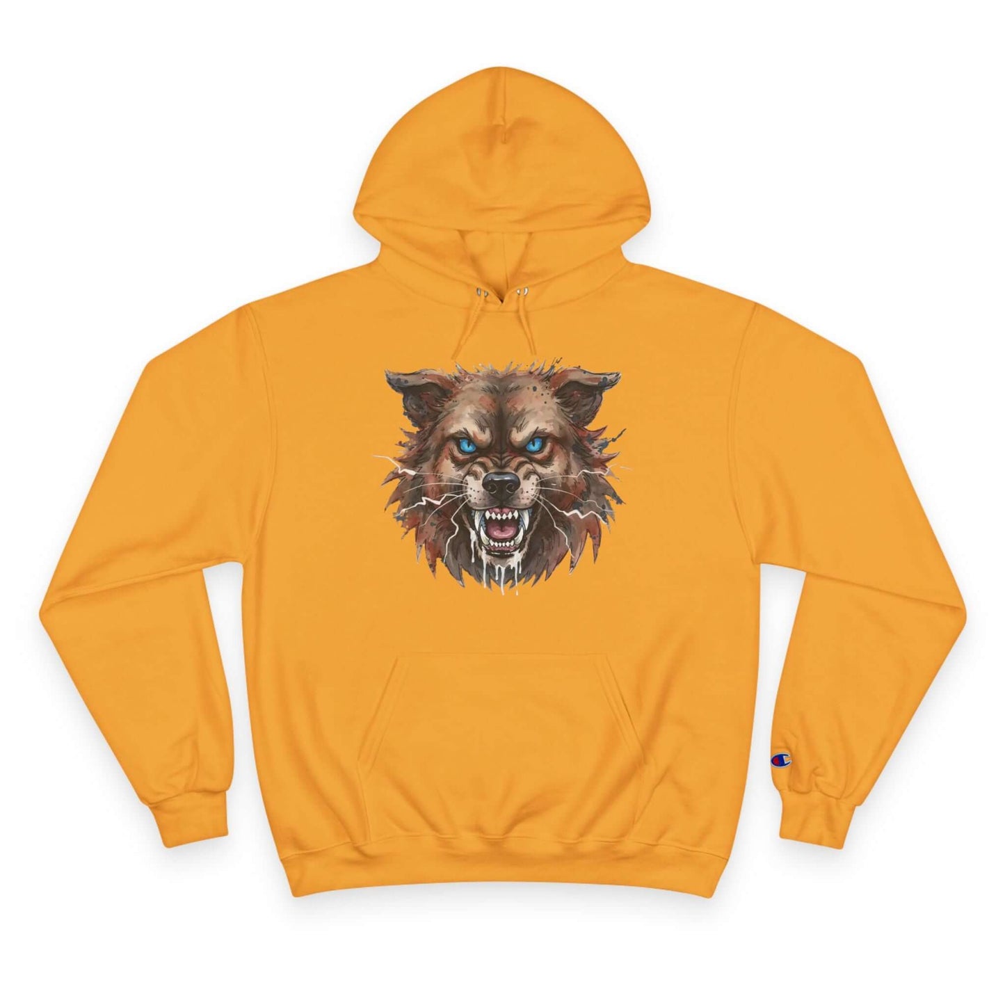 Angry Dog Men and Women Champion Hoodie style 3