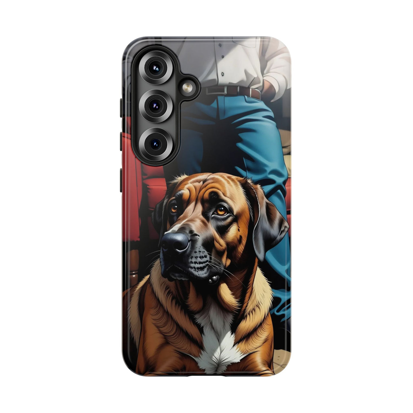 Dog on the floor - Tough Phone Case for Apple iPhone & Samsung Galaxy, Cute Pet Accessories, Gift for Cat Lovers