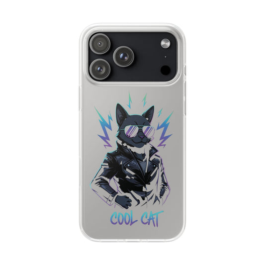 Cool Cat Anime Flexi iPhone & Samsung Galaxy Phone Case