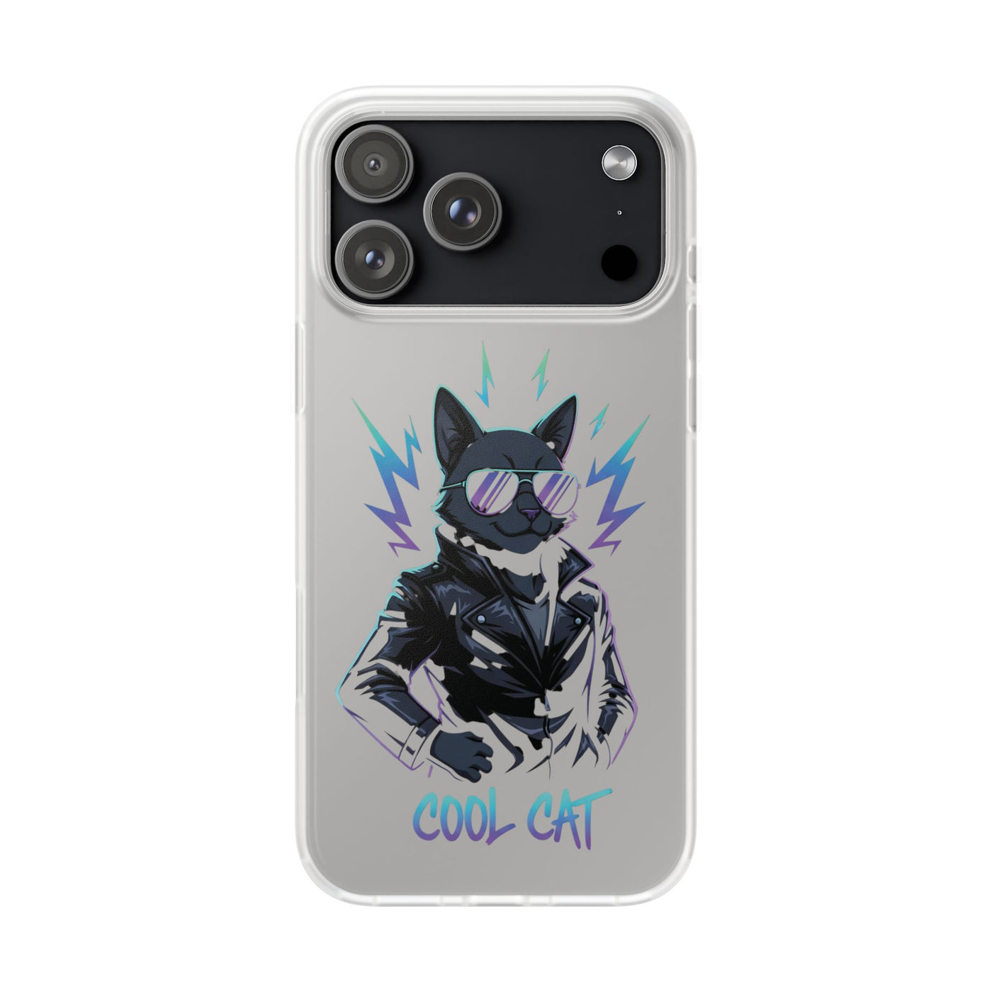 Cool Cat Anime style Flexi Case for Cat Lovers