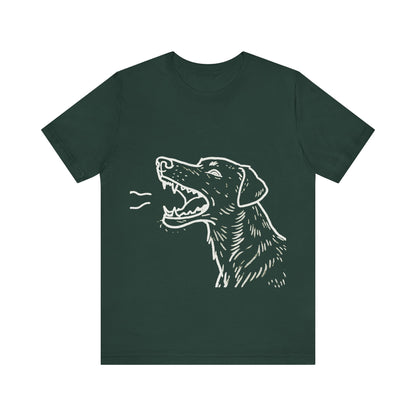 Dog Lover's Unisex Short Sleeve Tee outlined style 1 | Pet Enthusiast Shirt, Gift for Dog Lovers, Animal Lovers Apparel, Casual Wear, Fun Dog Graphic T-Shirt