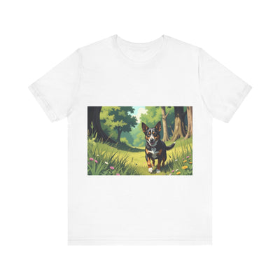 Adorable Dog comic style 1  Unisex Soft Tee| Cute Dog Lover's Shirt, Animal Graphic T-Shirt, Pet Themed Gift, Casual Wear