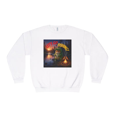 Crocodile Cat Fishing style 2 Unisex NuBlend® Crewneck Sweatshirt