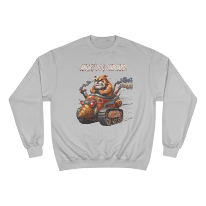 Angry Dog Onboard Graphic Champion Crewneck Sweatshirt style 2