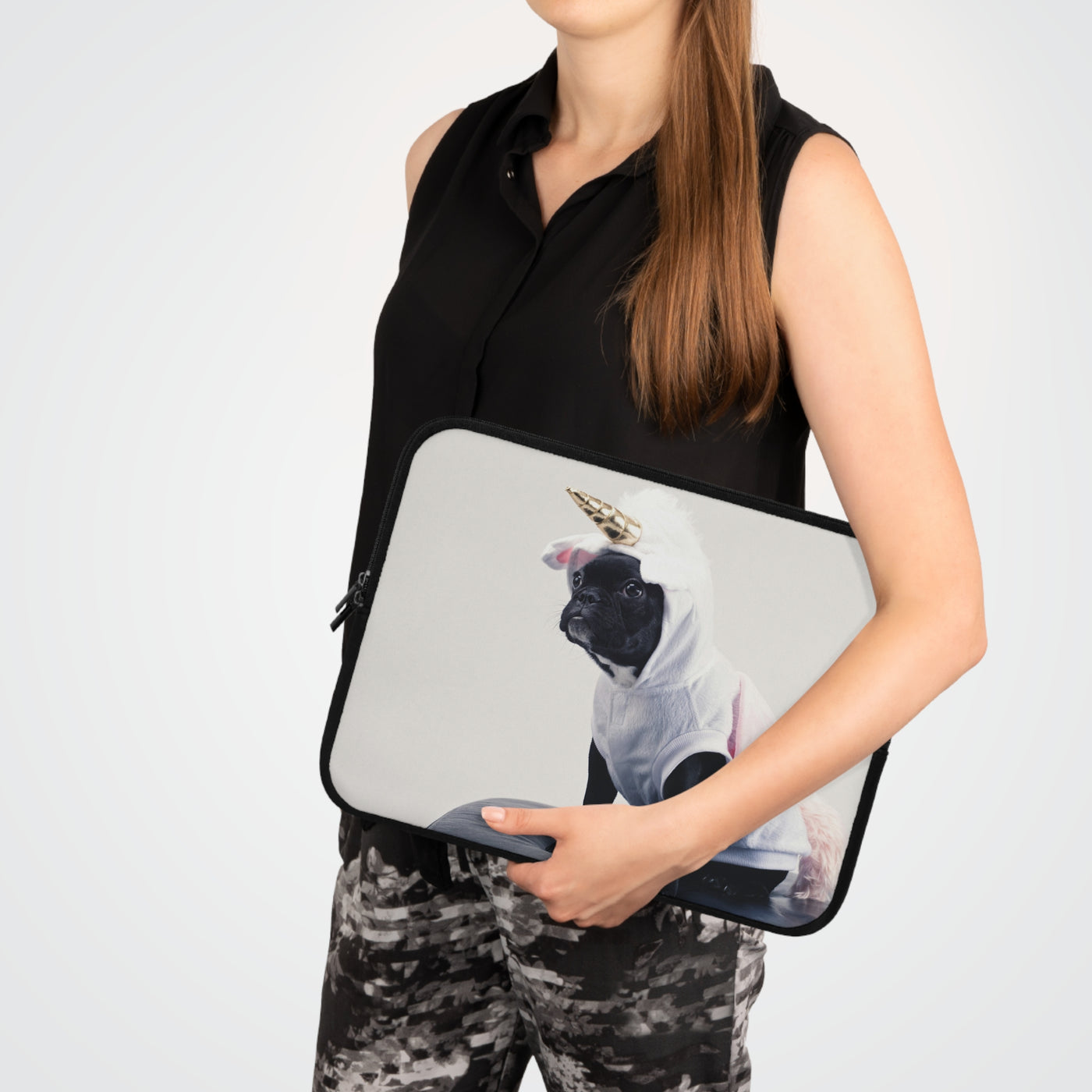 Cute Dog style 1 Laptop Sleeve, Pet Lover Gift, Stylish Computer Case, Birthday Present, Fun Travel Accessory