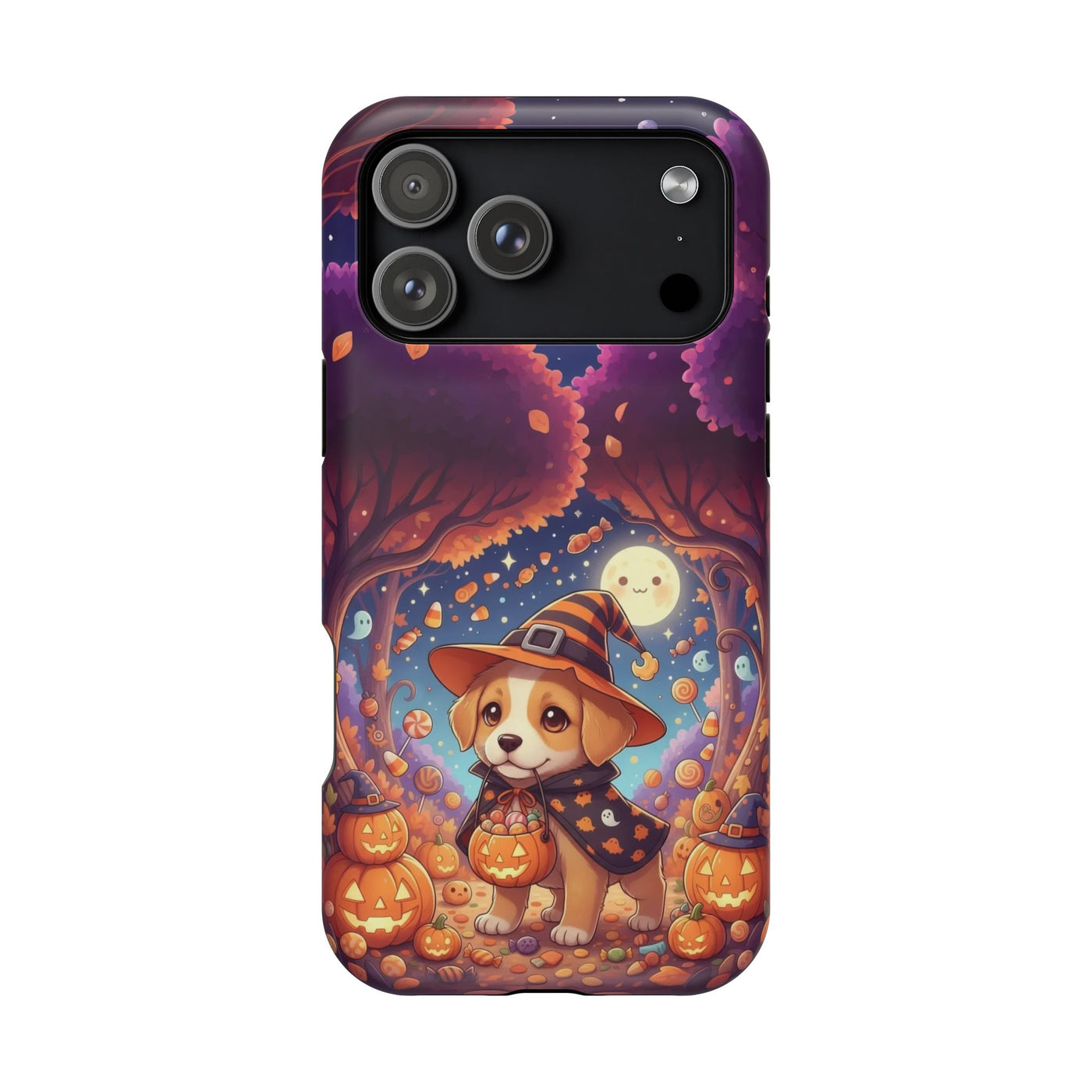 Halloween cute puppy anime style 1 Magnetic Impact-Resistant Phone Case, Cute Dog Design, Pet Owner Gift, Animal Lover Accessory, Birthday Gift for Dog Lovers