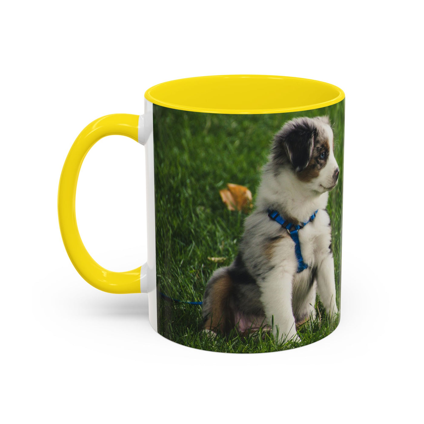 Dog Print Accent Coffee Mug - Dog Lover Gift, Cute Pet Mug, Animal Print Cup, Coffee Tea Mug, Unique Dog Themed Gift