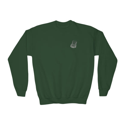 Black Cat - Cozy Unisex Youth Crewneck Sweatshirt style 1