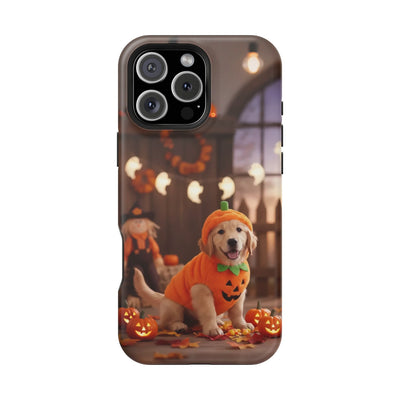 Halloween cute puppy photo style 2 Magnetic Impact-Resistant Phone Case, Cute Dog Design, Pet Owner Gift, Animal Lover Accessory, Birthday Gift for Dog Lovers