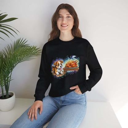 Watercolor Dog painting Unisex Crewneck Sweatshirt style 3