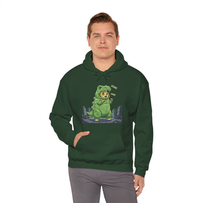 Cat cosplay Godzilla style 2 Unisex Hoodie - Fun & Playful Design