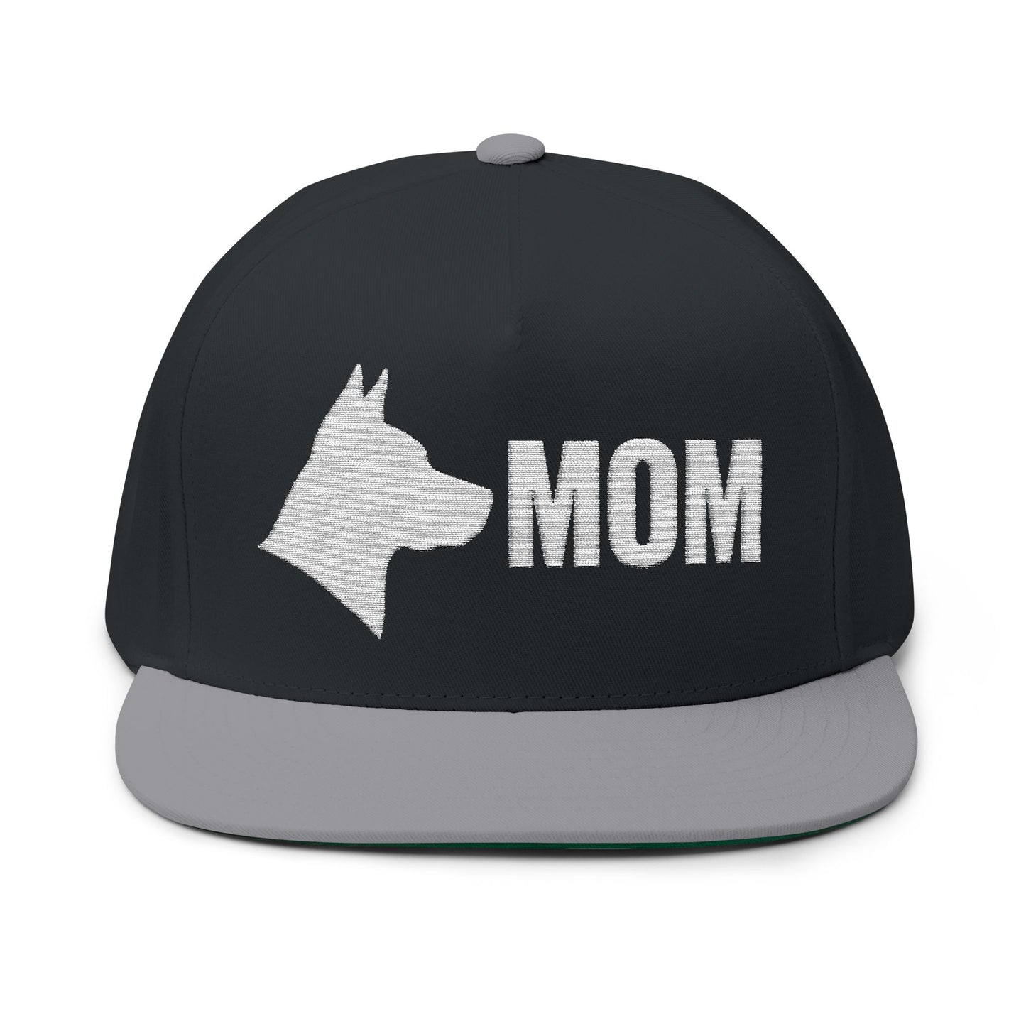 Stylish Embroidered Dog Mom Flat Bill Cap style 5