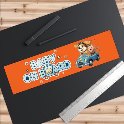 Baby on Board - Dog Driving Baby | Bumper Stickers