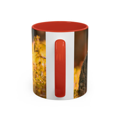 Golden Autumn Cat Coffee Mug - Cute Cat Mug, Nature Lover Gift, Cozy Kitchen Decor, Fall Drinkware, Cat Lover Gift