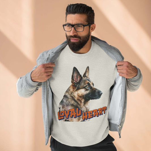 Loyal Heart Dog Lover Unisex Crewneck Sweatshirt style 2
