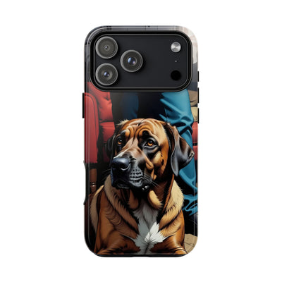 Dog on the floor - Tough Phone Case for Apple iPhone & Samsung Galaxy, Cute Pet Accessories, Gift for Cat Lovers