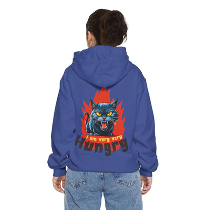 I am very very Hungry - Cartoon Cat Unisex Pullover Hoodie