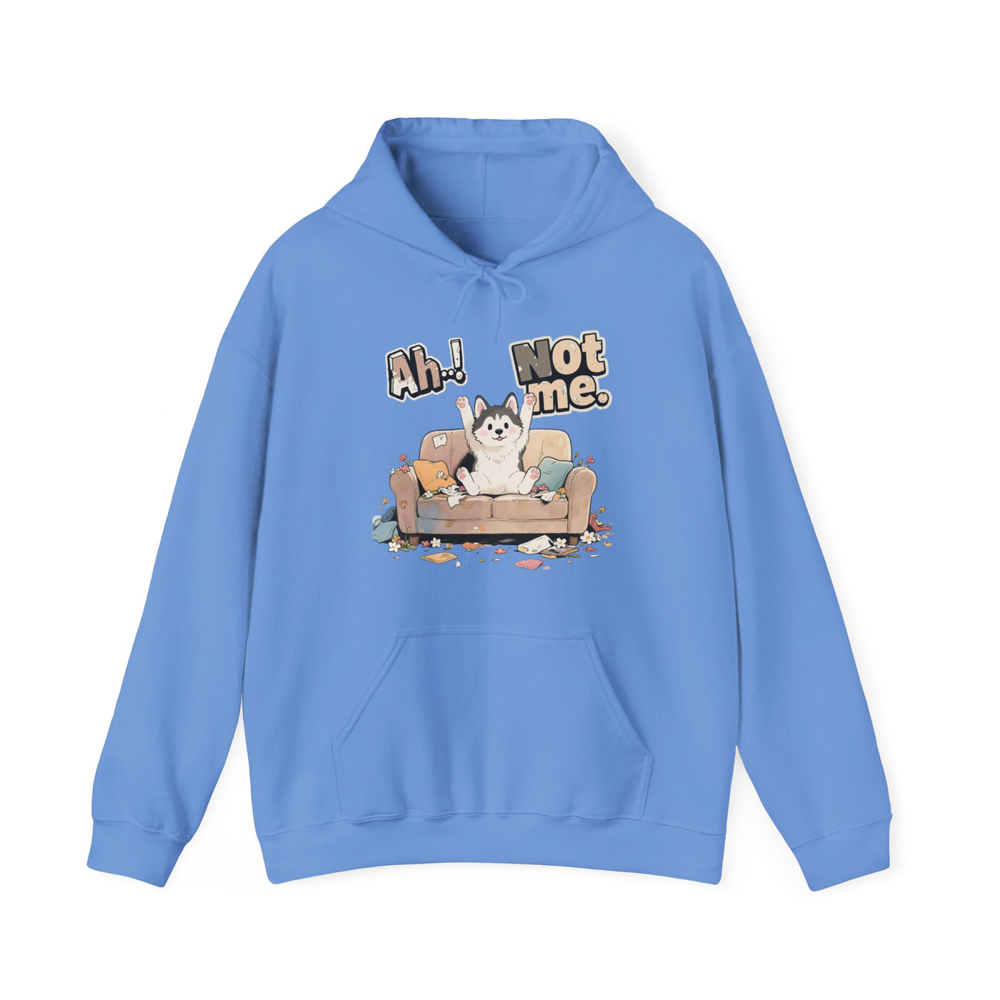 Ah! Not Me. Cute Husky Unisex Pullover Hoodie for Dog Lover