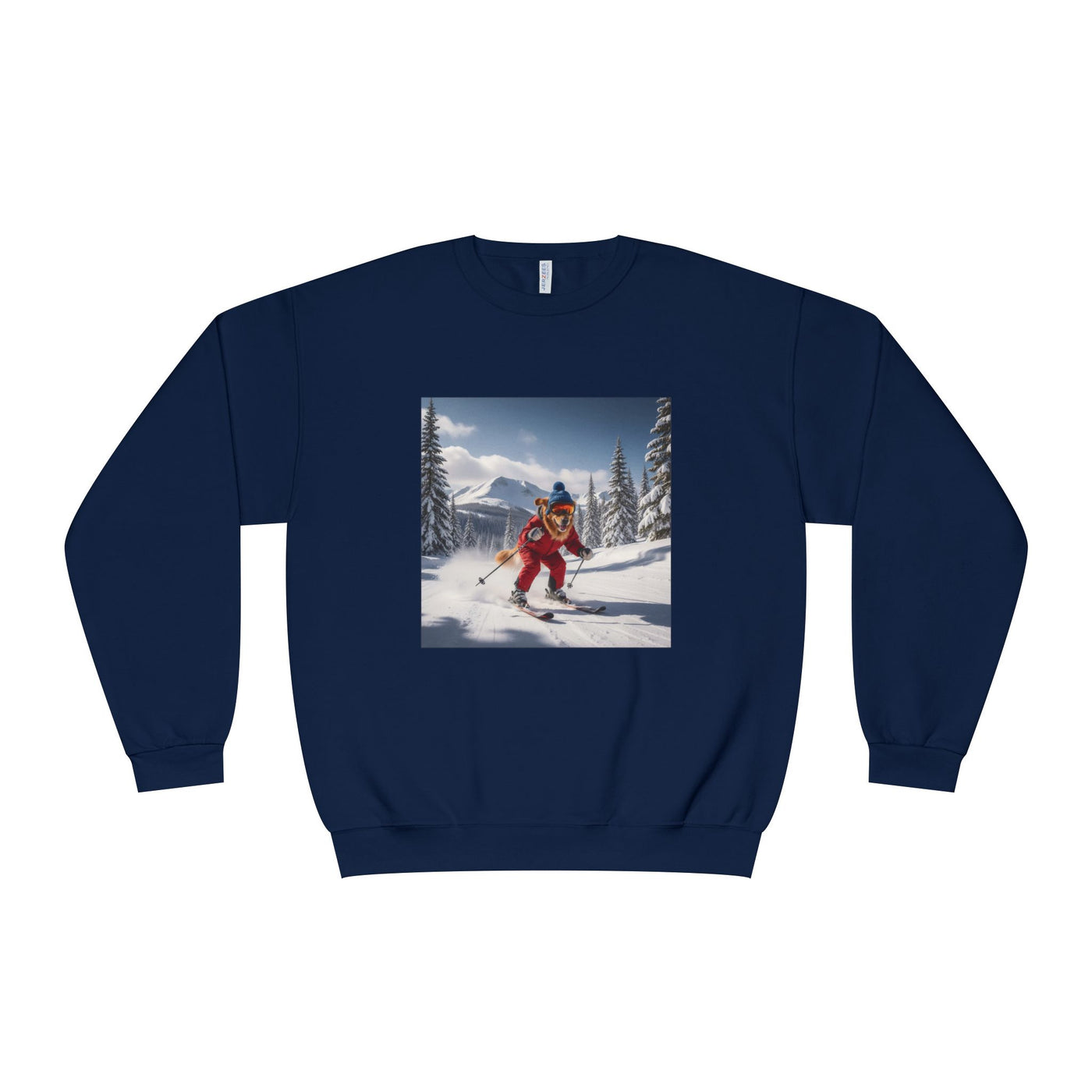 Skiing Dog Unisex NuBlend® Crewneck Sweatshirt