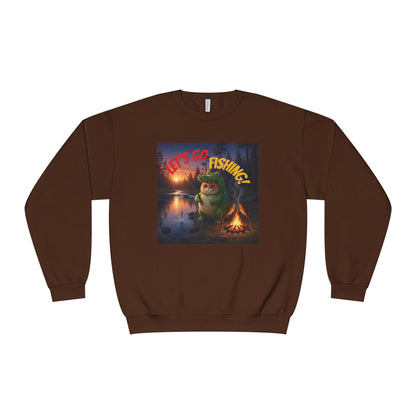 Crocodile Cat Fishing Unisex NuBlend Sweatshirt style 2