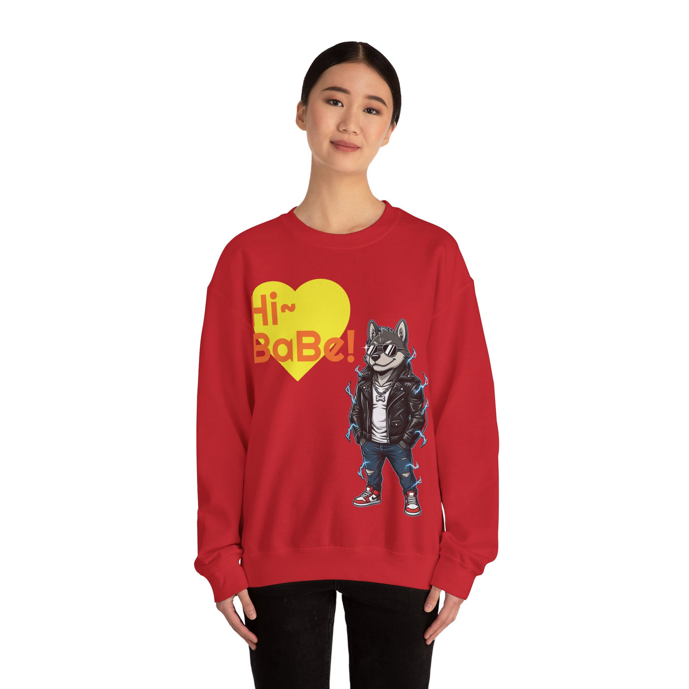 Cool Dog style 3 Unisex Crewneck Sweatshirt | Cozy Gift for Dog Lovers, Casual Wear, Unique Graphic Sweatshirt, Birthday Gift, Everyday Style