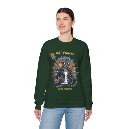 Cool Cat Unisex Heavy Blend Crewneck Sweatshirt style 1