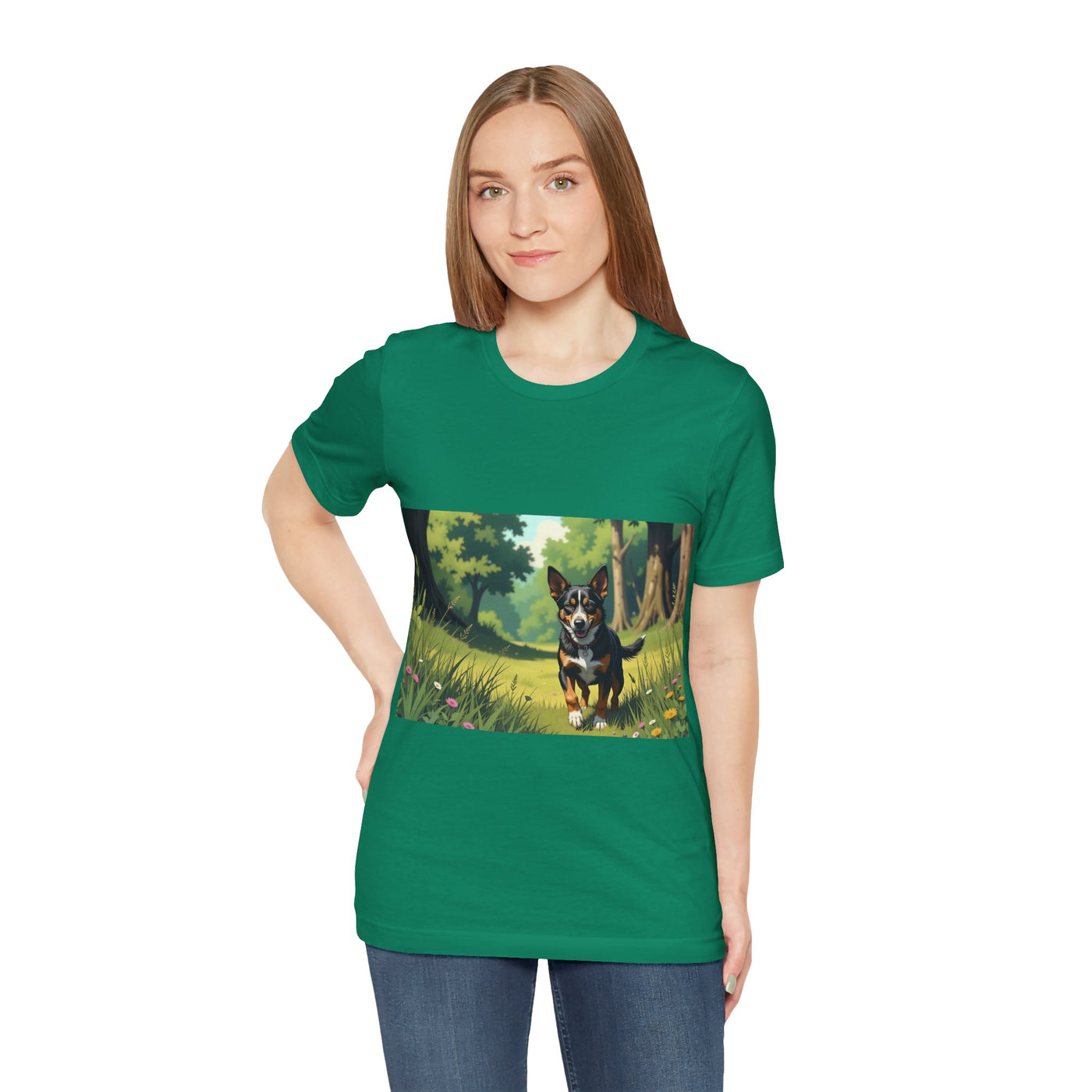 Adorable Dog comic style 1  Unisex Soft Tee| Cute Dog Lover's Shirt, Animal Graphic T-Shirt, Pet Themed Gift, Casual Wear
