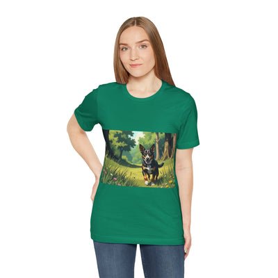 Adorable Dog comic style 1  Unisex Soft Tee| Cute Dog Lover's Shirt, Animal Graphic T-Shirt, Pet Themed Gift, Casual Wear
