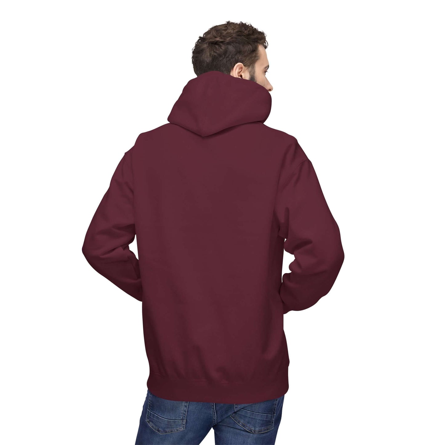 Kitten hiding in Christmas stocking Unisex Fleece Hoodie style 1