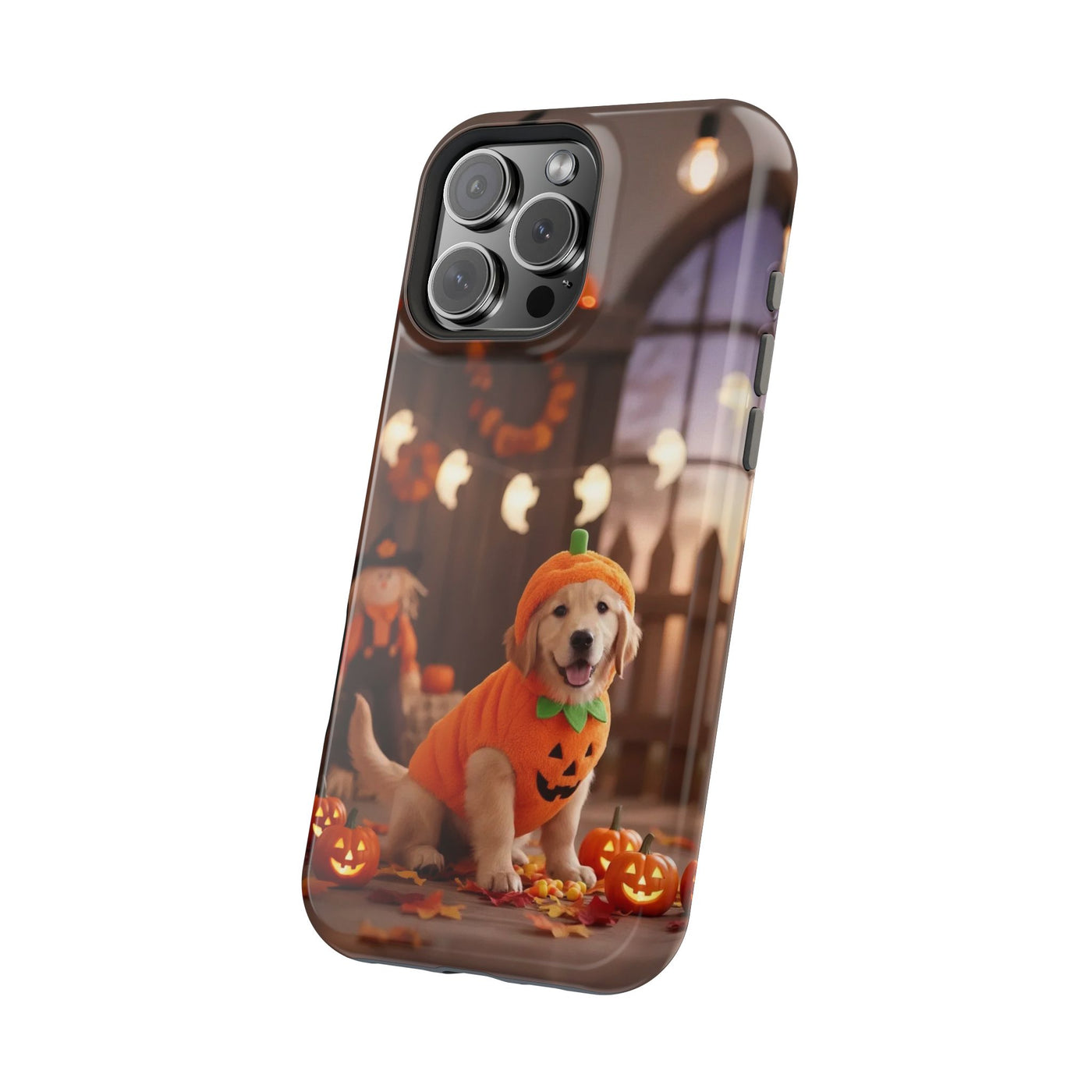 Halloween cute puppy photo style 2 Magnetic Impact-Resistant Phone Case, Cute Dog Design, Pet Owner Gift, Animal Lover Accessory, Birthday Gift for Dog Lovers